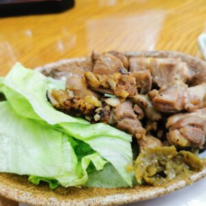「民宿たかよし」の夕食(2日目)